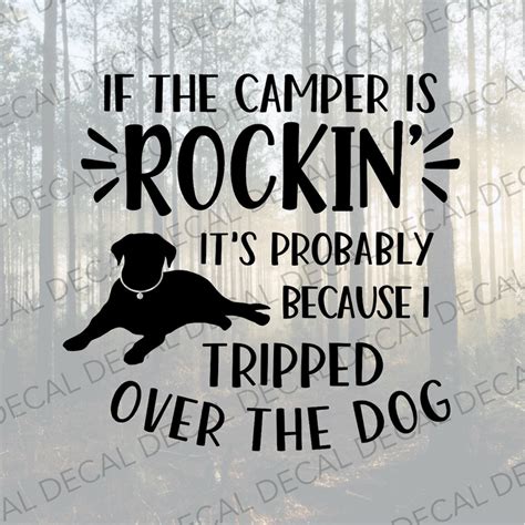 If the Camper is Rockin Decal, Funny Camper Decal, Fifth Wheel Decal ...