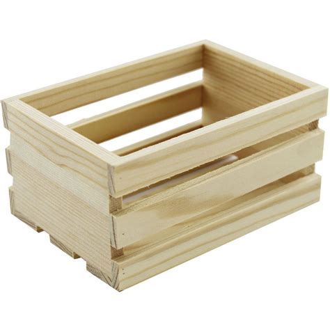 10 Small Wooden Crates Craft Bundle | Craft Sets at The Works | Small wooden crates, Crate ...