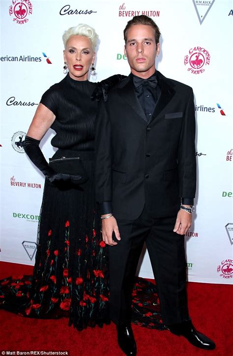 Brigitte Nielsen has family night out with son Douglas Meyer at ...