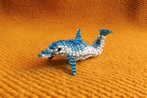 Beaded Dolphin Beaded Animals Beading Ideas Beading Designs - Etsy