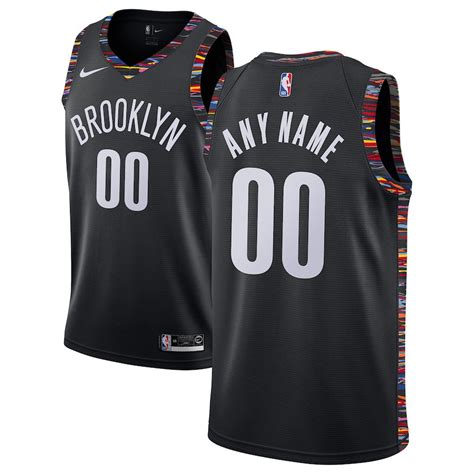 Custom, Brooklyn Nets 2018/19 - City Edition [reydecamisetas-6674] - €32.90 ReyDeCamisetas ...