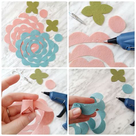 How to Make Felt Flowers - DIY with free printable pattern | Felt ...