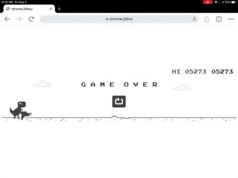 even even newer newer chrome dino high score - YouTube