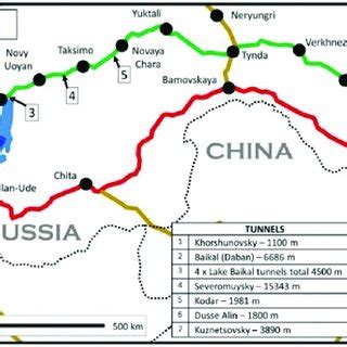 The reconstructed Baikal-Amur Mainline and the place on it of the ...