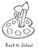 Paint Brushes Coloring Pages At GetColoringscom  Free Printable sketch template