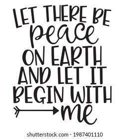 Let There Be Peace On Earth Stock Vector (Royalty Free) 1987401110 ...