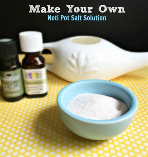 Essential Oils: Neti Pot Salt Solution or Sinuses - My Life Cookbook - low carb healthy everyday ...