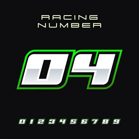 Racing Number Vector Design Template 04 26260269 Vector Art at Vecteezy