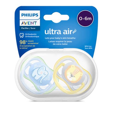 Avent Ultra Air Pacifier 0-6 Months 2 Pack | Babies R Us Canada