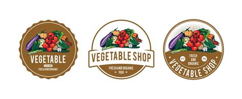 fruit and vegetable logo design 6515844 Vector Art at Vecteezy