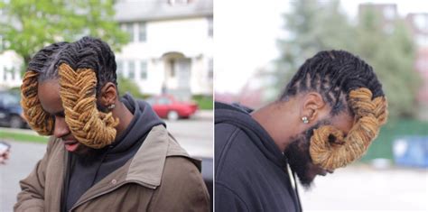 This guy's Ram haircut is on another level | Picdump, Frisuren für dreads, Arbeiterin