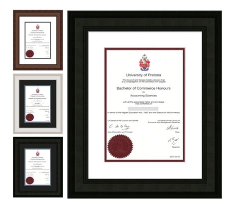 Certificate / Degree Frames