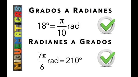 Convertir De Radianes A Grados - Estudiar