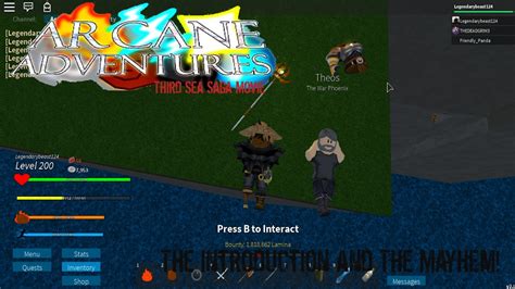 ROBLOX - Arcane Adventures - Third Sea Saga Movie - The Introduction and The Mayhem! - YouTube