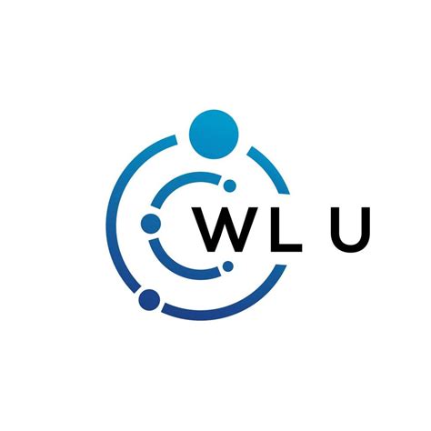 WLU letter technology logo design on white background. WLU creative ...