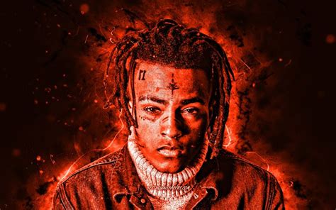 Download wallpapers XXXTentacion, fan art, american rapper, 4k, orange ...