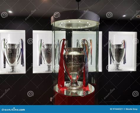 Liverpool FC Champions League Trophies Editorial Photo - Image of ...