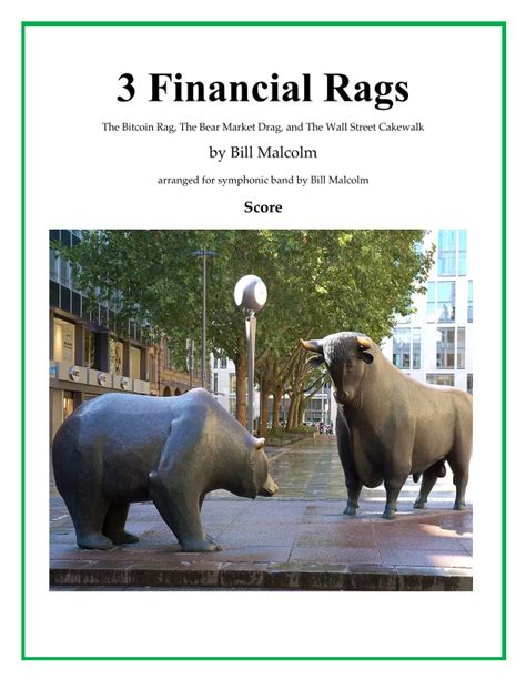 3 Financial Rags for symphonic band Sheet Music | Bill Malcolm | Concert Band