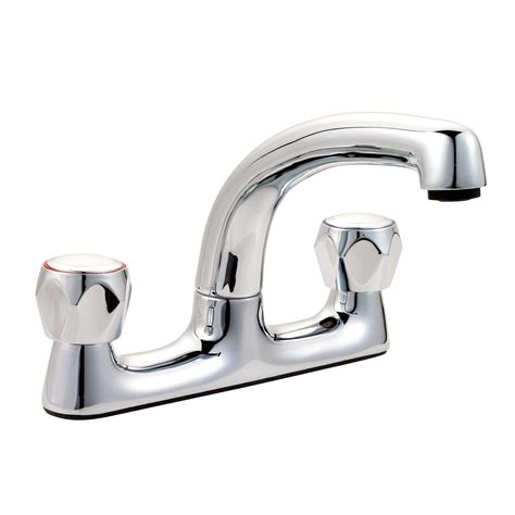 Athens Chrome Finish Kitchen Deck Mixer Tap | Departments | DIY at B&Q