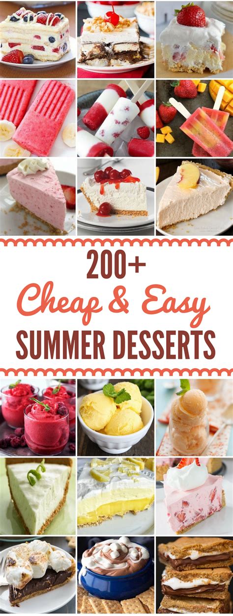 200 Cheap and Easy Summer Desserts - Prudent Penny Pincher