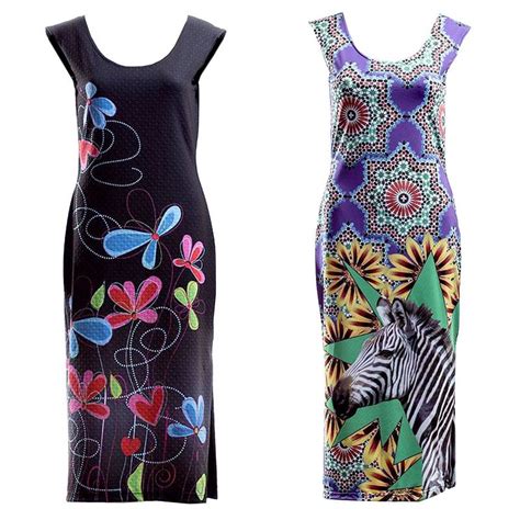 Custom Printed Bodycon Dress | Printed Sleeveless Dress