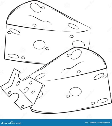 Cheese Coloring Page Royalty-Free Stock Photography | CartoonDealer.com ...