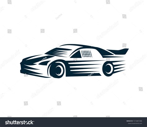 Nascar Racing Car Illustration Stock Vector (Royalty Free) 1515881006 ...