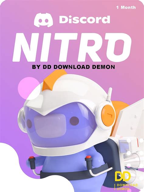 Discord Nitro Gift Card Code - 1 Month Subscription (Digital Code ...