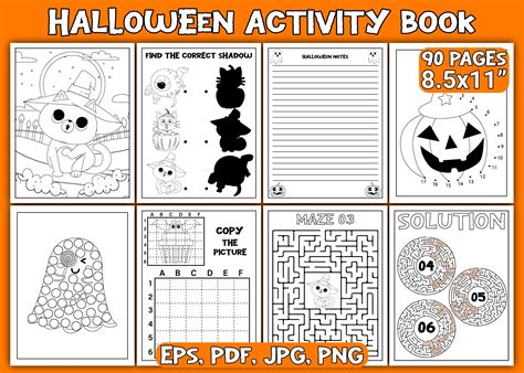 Halloween Activity Pages for Kids Gráfico por Asma Store · Creative Fabrica