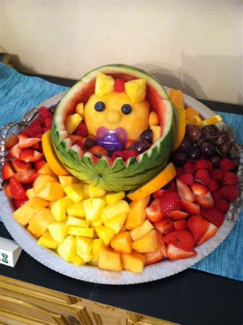 Baby shower fruit salad cute DIY | Creativity | Pinterest