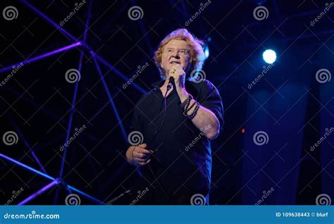 Hucknall of Simply Red Band Live in Mallorca Editorial Stock Photo ...