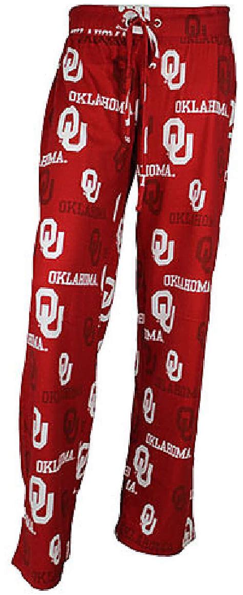 Ladies Oklahoma Sooners Crimson Insiders College Pajama Pants ...