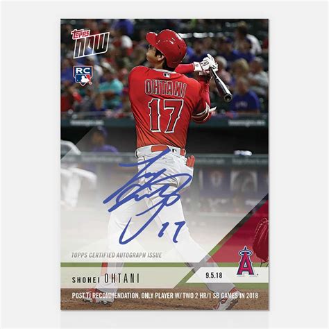 On-Card Autograph # to 99 - Shohei Ohtani - TOPPS NOW®