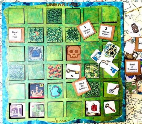 UNEARTHED Tabletop Treasure Hunt Family Board Game - Etsy | Pit card ...