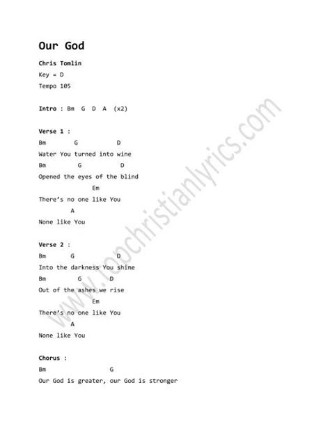 Our god is an awesome god chords chris tomlin - scalelasopa