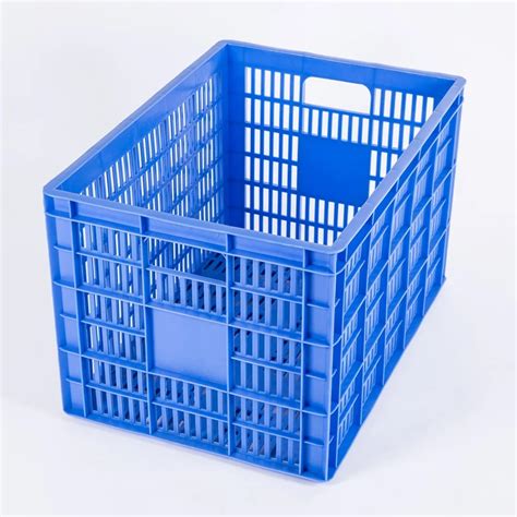 No. 3 Vented Crate Agriculture Stackable Standard Rectangular Food Grade Plastic Vented Crate ...