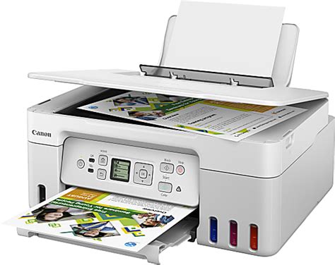 Canon PIXMA G3270 MegaTank Wireless Inkjet All In One Color Printer White - Office Depot