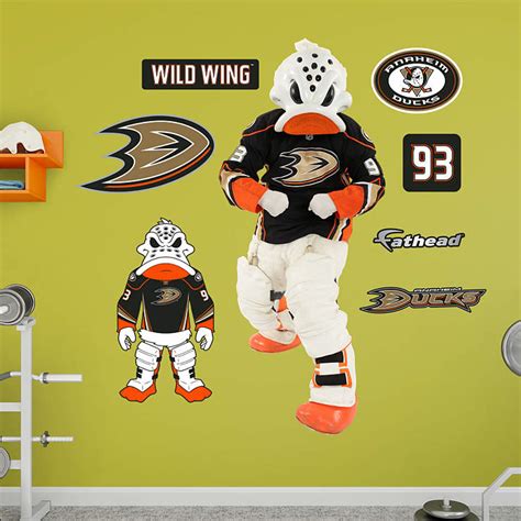 Anaheim Ducks Mascot - Wild Wing Wall Decal | Shop Fathead® for Anaheim ...