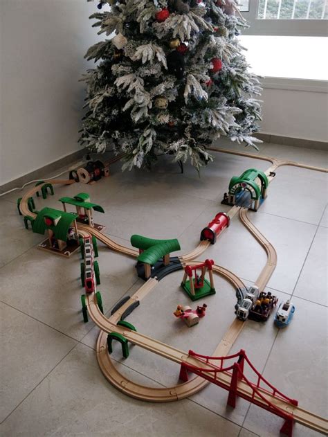 Wooden Toy Train Set