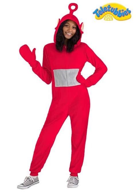 Teletubbies Po Adult Jumpsuit Costume