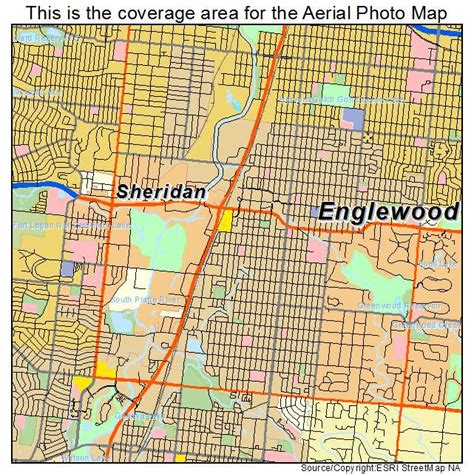 Aerial Photography Map of Englewood, CO Colorado