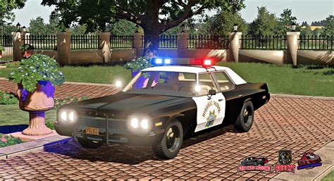 FS19 Dodge Monaco Police 1974 v1.0 - Farming Simulator 17 mod / FS 2017 mod