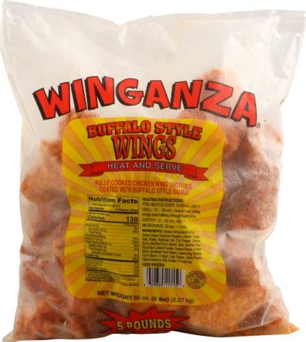 Winganza Frozen Raw Buffalo Style Chicken Wings, 5 lb - Ralphs