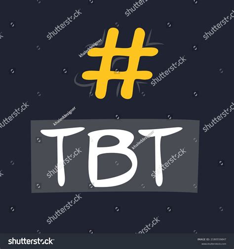 Tbt Throwback Thursday Hashtag Text Vector Stock Vector (Royalty Free ...