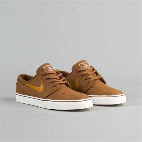 Nike SB Stefan Janoski Leather Shoes - Ale Brown / Desert Ochre - Sail | Flatspot