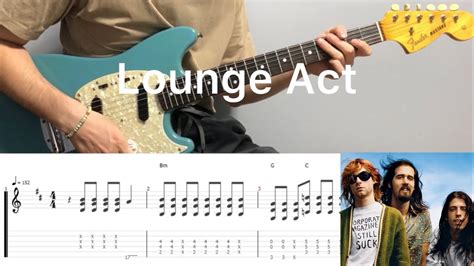 Nirvana - Lounge Act (guitar cover with tabs & chords) - YouTube