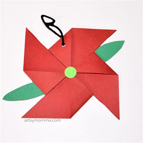 The Legend of the Poinsettia Ornament Craft - Artsy Momma