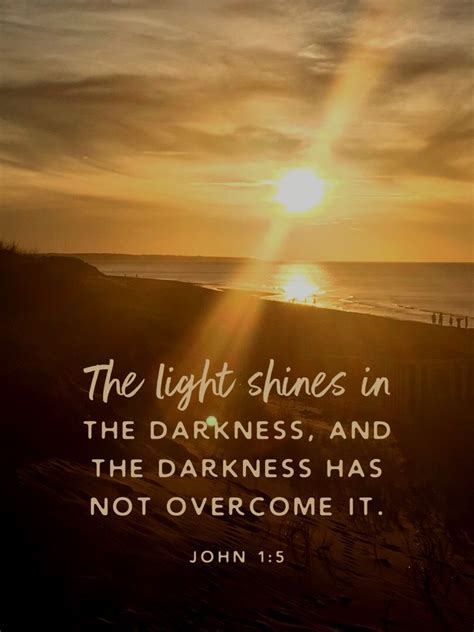 Pin by Debbie Blount on Things to live by | The light shines in the darkness, Light and dark ...