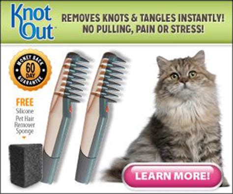 Knot Out Pet Brush Removes Knots form Dogs and Cats