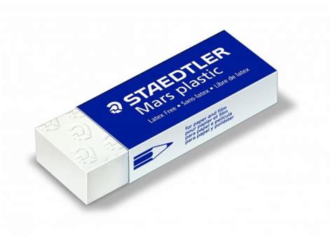 Staedtler Mars Plastic Eraser White with Blue Sleeve (Pack 2) - 52650BK2DA - Office Supplies ...